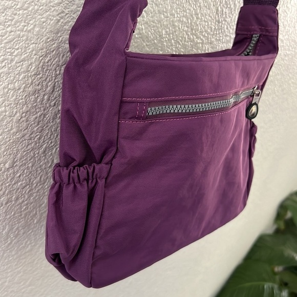LAVA • Waterproof Nylon Purple Crossbody Shoulder Bag Handbag - Picture 8 of 8